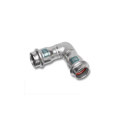 Kolano 90' SANHA NiroSan SF, stal nierdzewna, 28 mm (zw x zw)