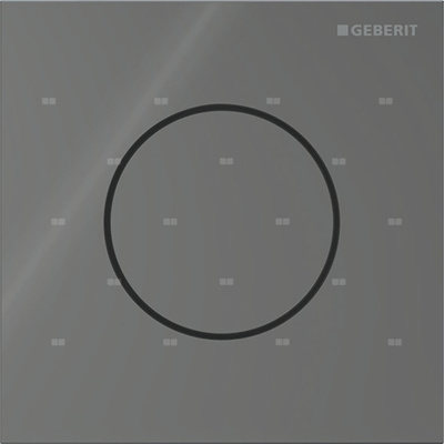 Pneumatyczny zawór spłukujący Geberit do pisuaru, ręczny, Typ 40, szkło lava, okrągły