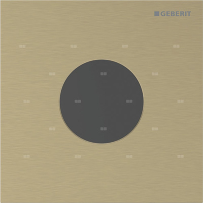 Elektroniczny zawór spłukujący Geberit do pisuaru, zasilanie bateryjne, Typ 40, stal nierdzewna mosiądz, okrągły