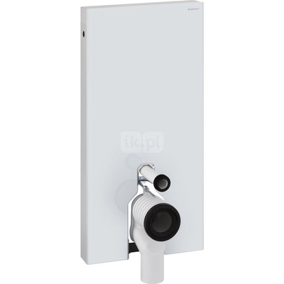 Moduł sanitarny do WC stojącego GEBERIT Monolith, 1010 mm x 480 mm x 106 mm, front: biały, bok: aluminium