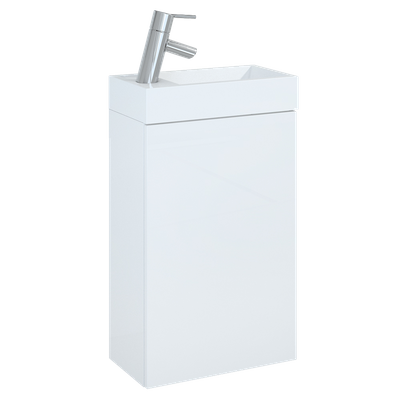 YOUNG BASIC SZAFKA 40 1D + UMYWALKA WHITE HG