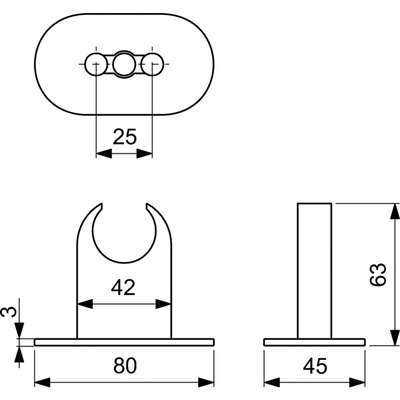 IDEALRAIN PRO WSPORNIK ŚCIENNY STAŁY