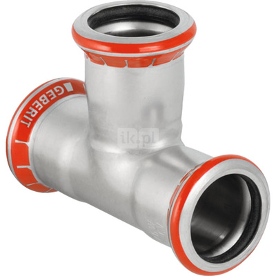 Trójnik GEBERIT Mapress C-Stahl równoprzelotowy 90' stal (ocynk) 42 mm MZ