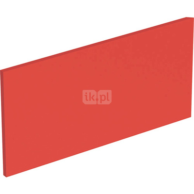 Osłona dekoracyjna Geberit Bambini boczna, do umywalki dla dzieci, wyższa umywalka: Czerwony Varicor Nr 227 / Matowy