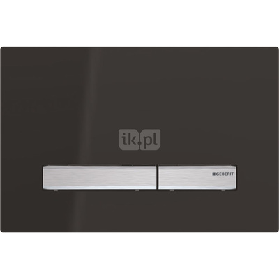 Przycisk uruchamiający Geberit Sigma50, przedni, czarny, prostokątny