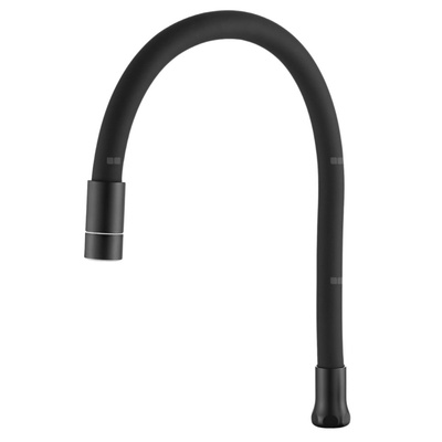 Dwufunkcyjna elastyczna wylewka do baterii, czarny