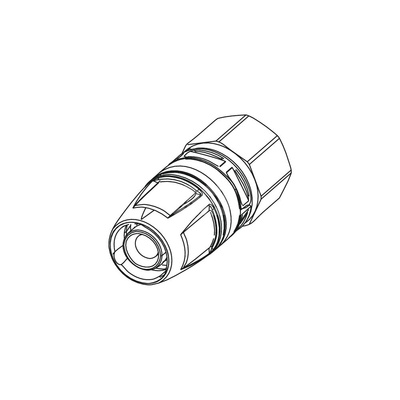 Mufa TECE logo dwuczęściowy, mosiądz, 25 mm x 3/4'' (pz x GW)