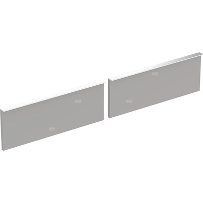 Zestaw frontów szuflad do dolnej szafki pod dwie umywalki GEBERIT iCon, kol. platynowy szer.1200 mm