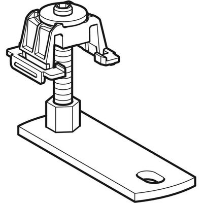 Nogi montażowe Geberit krótkie, do panelu do brodzików bezbrodzikowych Setaplano, montaż międzykondygnacyjny
