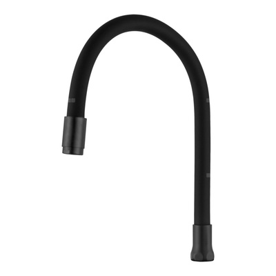 Jednofunkcyjna elastyczna wylewka do baterii, czarny