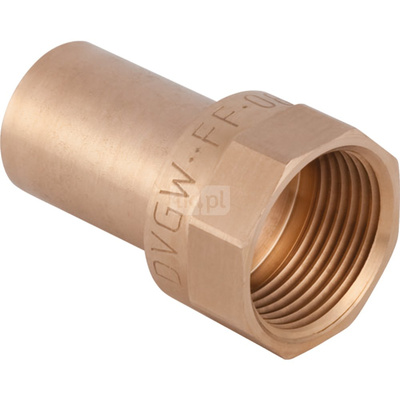 Złącze GEBERIT Mapress Kupfer przejściowe, brąz, 1/2'' x 18 mm (GW x końcówka wciskowa)