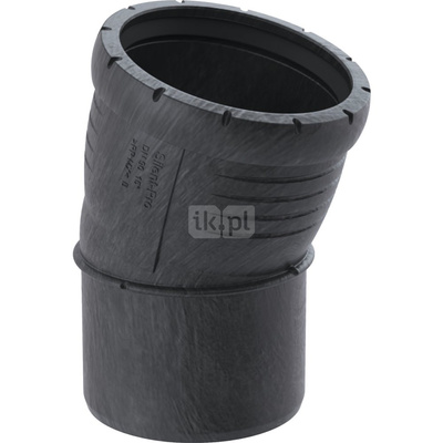 Kolano 15' GEBERIT Silent-Pro, PP mx, 110 mm (mufa wciskowa x końcówka wciskowa)