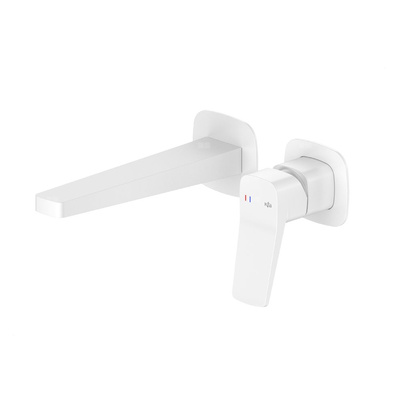 Bateria Malaga, umywalkowa, podtynkowa, ścienna, white