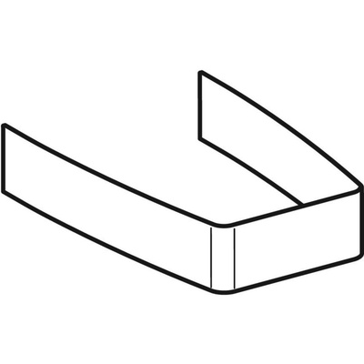 Listwa przypodłogowa do stojącej miski WC, do Geberit AquaClean 8000plus: Biały-alpin