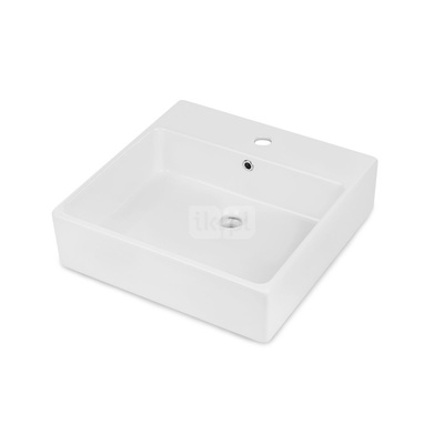 Umywalka temisto biała stawiana na blat, 500x500 mm