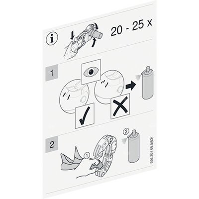 Naklejka informacyjna - opaski zaciskowe Mapress