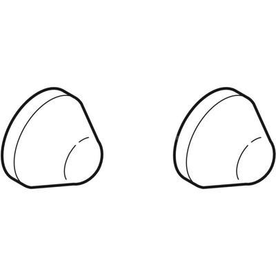 Zestaw zaślepek Geberit do Nova Pro (2 szt.): Chrom matowy