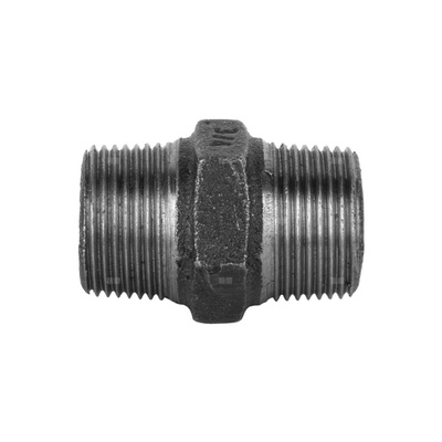 Nypel czarny 280, złączka wkrętna, typ N8, GZ/GZ