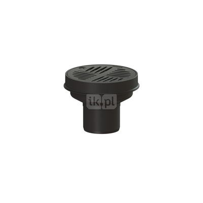 Wpust podwórzowy Ecoguss DN100, odpływ pionowy, z okrągłą ramą nośną