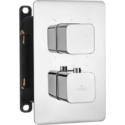 Element zewnętrzny do box-a termostatycznego bxy_x44t chrom zaokrąglony