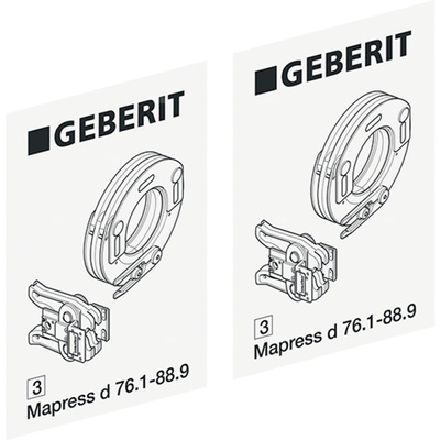Naklejka identyfikacyjna - opaska zaciskowa Mapress d76.1/88.9 (3) zest.-2