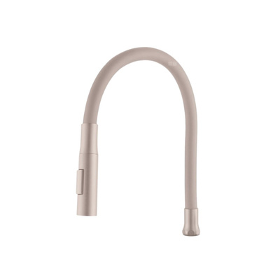 ELASTYCZNA WYLEWKA 2F Z PRZYCISKIEM DO BATERII ZLEW, BEŻOWA