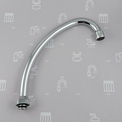 WYLEWKA F FI18/H=185 MM, G3/4" Z NAPOWIETRZACZEM STRUMIENIA CHROM (BAT. STANDARD PO 2020R.)