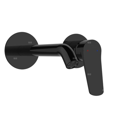 Bateria umywalkowa podtynkowa Alonia czarny połysk