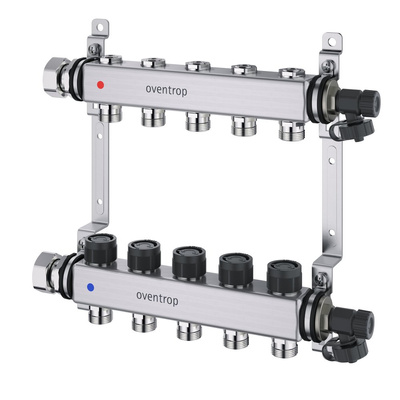 Multidis SF, 2-obiegowy rozdzielacz ze stali nierdzewnej, 0-5 l/min., z wkładkami równoważącymi