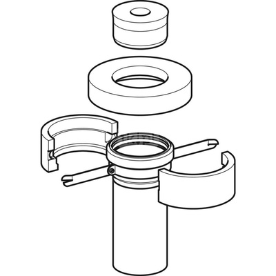 Przyłącze dachowe Geberit pionowe d110 z izolacją i kielichem