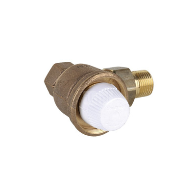Zawór termostatyczny, kątowy, z wkładką H, 1"
