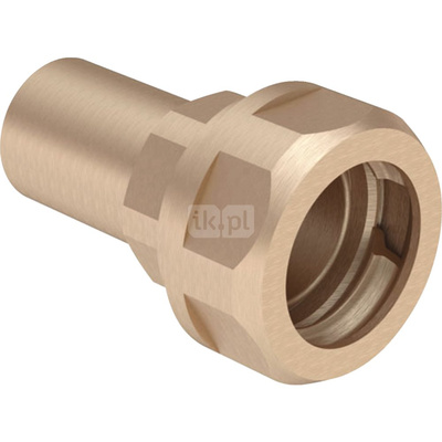 Złączka przejściowa do rur karbowanych GEBERIT Mapress, mosiądz / mosiądz, 22 mm x DN 20 (końcówka wciskowa x PZ)