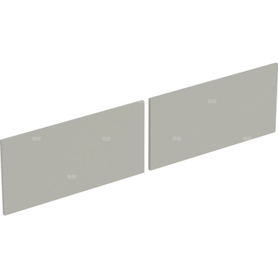 Zestaw frontów szuflad do dolnej szafki pod umywalkę GEBERIT, kol. szary szer.1400 mm