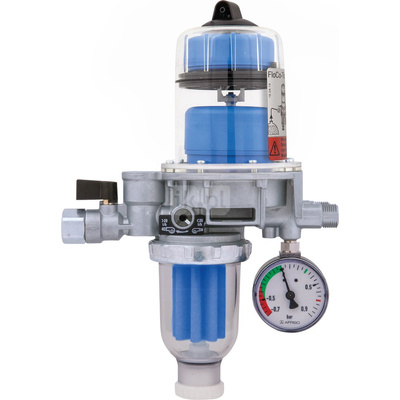 Filtr olejowy AFRISO FloCo-TOP-2KM Si zintegrowany z odpowietrznikiem fi 3/8'' x 3/8'' GW x GZ, z wkładem plastikowym, maks. przepływ 100 l/h