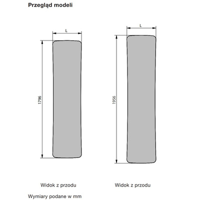 Grzejnik płytowy ZEHNDER Folio wym. 1796 x 740 mm, kolor biały RAL9016, moc 1064 W