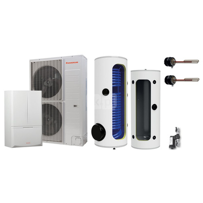 Pakiet - Pompa ciepła powietrze-woda split IMMERGAS MAGIS PRO 16 V2 T M300 B250 13.8 kW 400 V + Zasobnik c.w.u. OKC 300 NTR/HP + Zasobnik buforowy NAD 250 V1