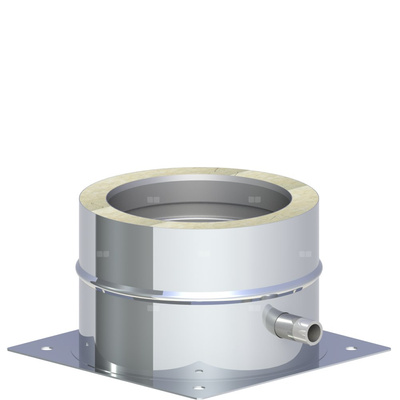 Płyta fundamentowa z odpływem skroplin w bokmontaż na cokole fi 160mm montaż na cokole fi 160mm