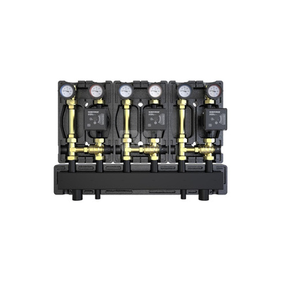 Zestaw DZGP-ECFP-12/ z trzema grupami z zaw. termost. 20-45' C z pompami DEFRO ECOFLOW ENERGY PLUS