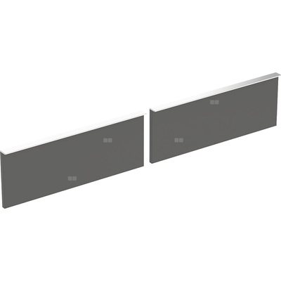 Zestaw frontów szuflad do dolnej szafki pod dwie umywalki GEBERIT iCon, kol. lava szer.1200 mm