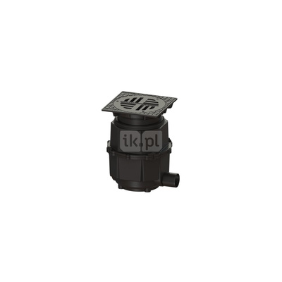 Wpust podwórzowy DN 100, z syfonem, ruszt kl.D, system 400