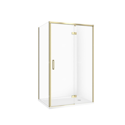 SET C286 KABINA LARGA PRAWA ZŁOTA MAT 120X90X195+TAKO BIAŁY 120X4 WIR