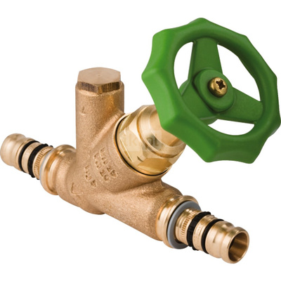 Zawór odcinający GEBERIT Mepla skośny brąz DN 20 zz x zz 26mm x 26mm