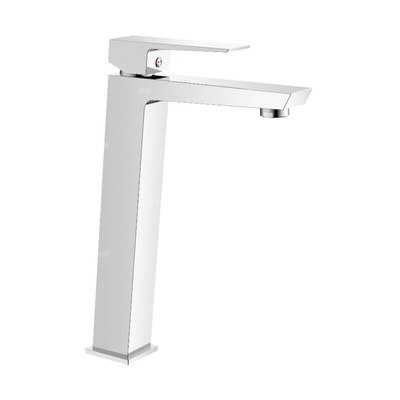 Wysoka bateria umywalkowa Paros chrom