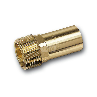 Nypel SANHA PURAPRESS, brąz, 15 mm x 3/8'' (zz x GZ)