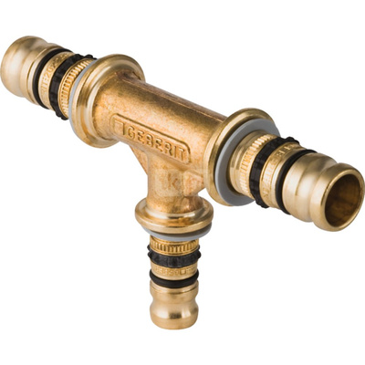 Trójnik GEBERIT Mepla mosiądz 32 mm x 20 mm x 26 mm (końcówka wciskowa)