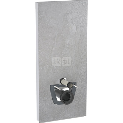 Moduł sanitarny do WC wiszącego GEBERIT Monolith Plus, 1140 mm x 505 mm x 106 mm, front: imitacja betonu, bok: aluminium