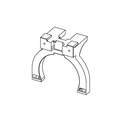 Uchwyt do kolana dopływowego i odpływowego TECE profil