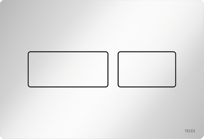 Przycisk spłukujący do WC TECESOLID metalowy biały połysk 9240432