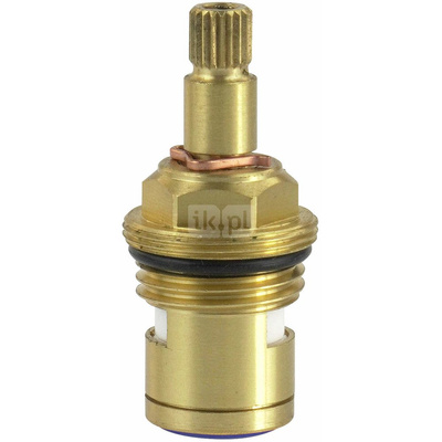 Głowica ceramiczna 90 stopni, z mosiądzu, do bateria dwupokrętłowych, 20 klinów, woda zimna