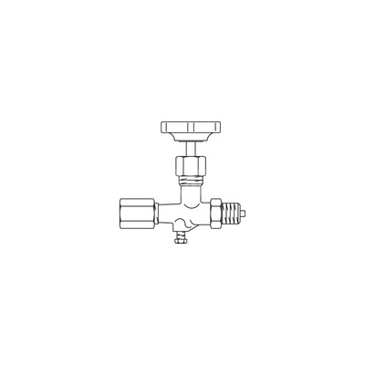 Manometryczny zawór odcinający  DN 15 - 1/2, PN250, mosiądz/stal nierdzewna